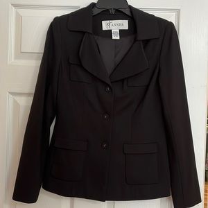 Tanner black jacket size 6